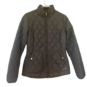 Hunter green Eddie Bauer quilted jacket. Size small.